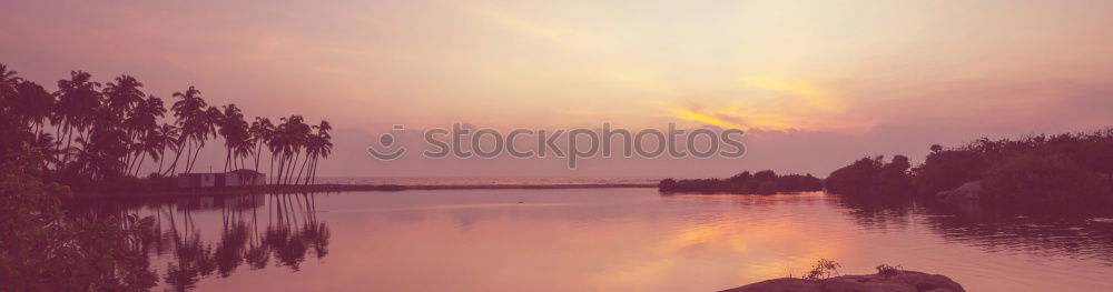 Similar – Misty morning on the lake