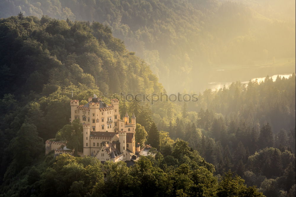 Similar – Image, Stock Photo view of historic castle ruin, colorful autumn