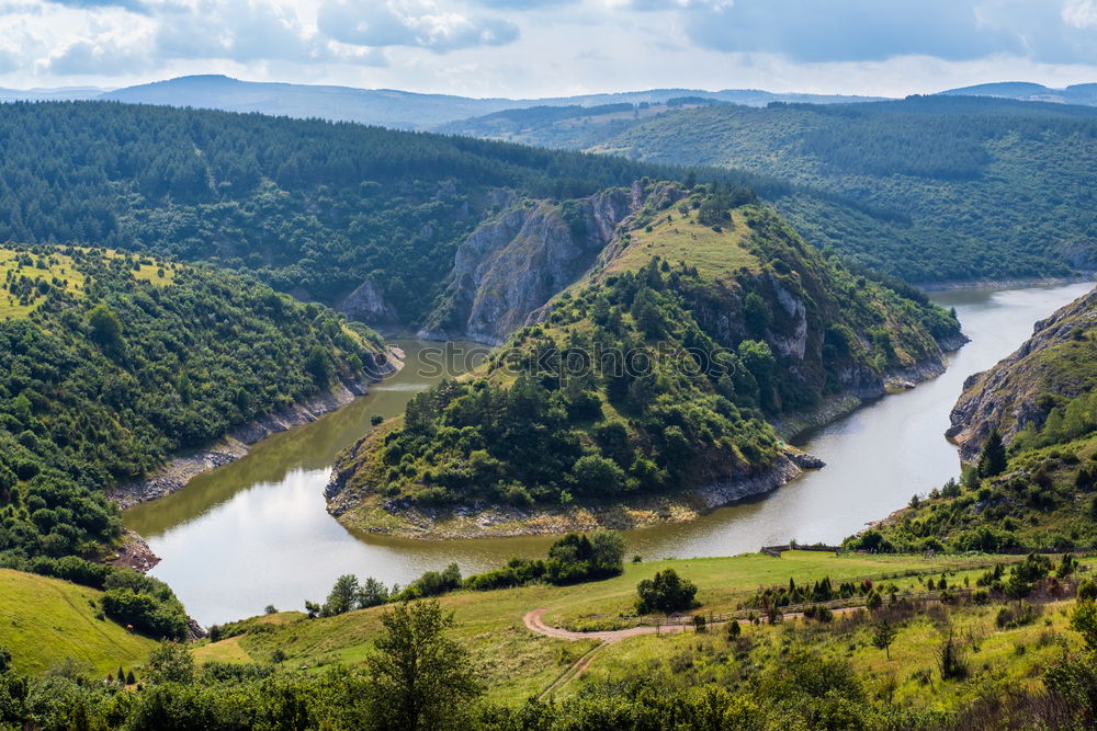 Similar – Image, Stock Photo Moselle loop at Bremm