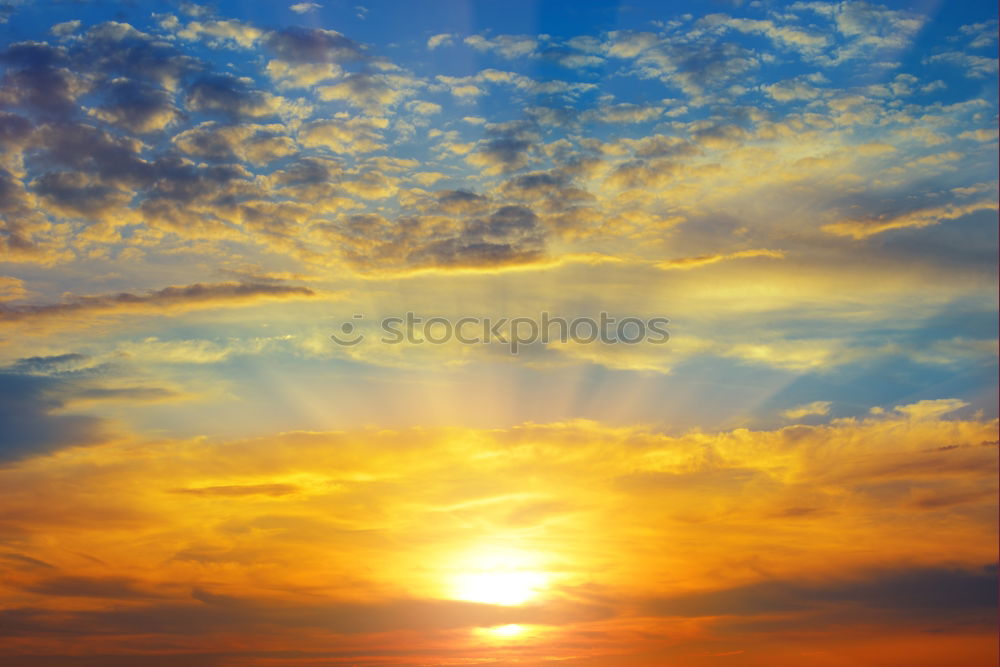 Similar – Image, Stock Photo Sunrise at the sea Ocean