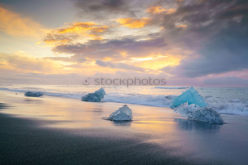 Similar – Diamond Beach, Jökulsárlón Glacier Lagoon, Iceland