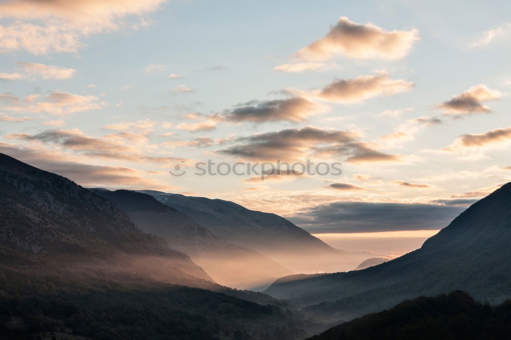 Similar – View to river between mountains