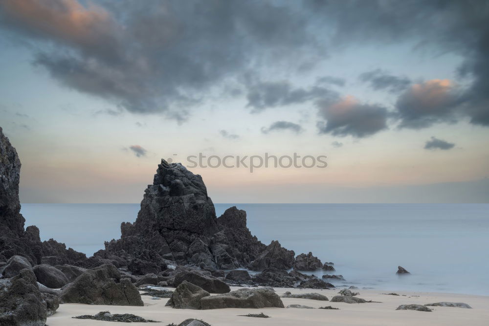 Similar – Image, Stock Photo Empty beach Girona Beach