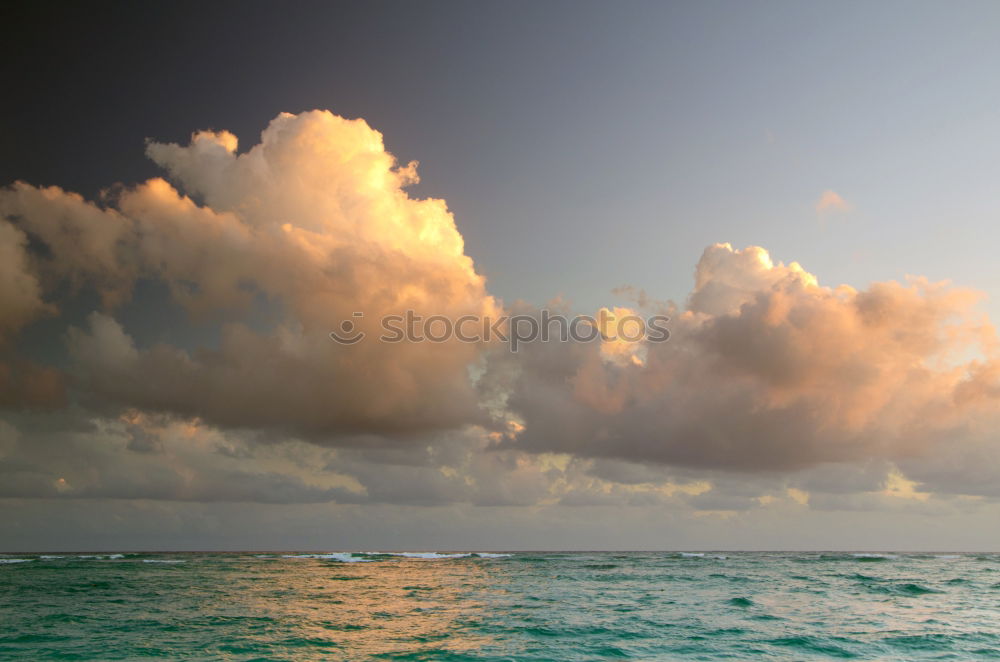 Image, Stock Photo Red flag in paradise IV