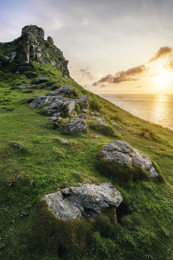 Similar – Image, Stock Photo Coast near Kilt Rock on the Isle of Skye in Scotland