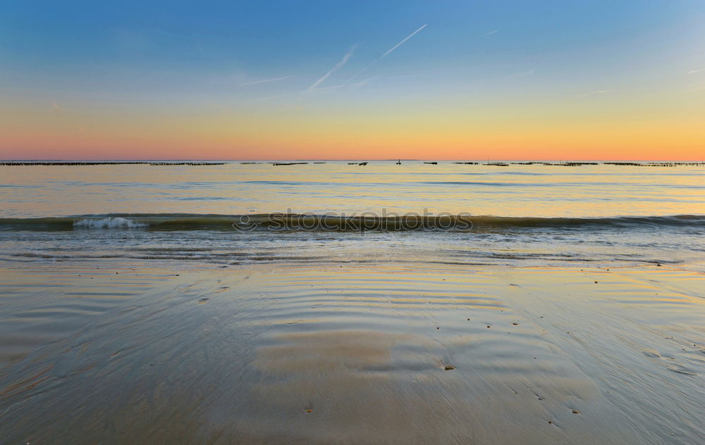 Image, Stock Photo Mole at the Baltic Sea coast in Warnemünde