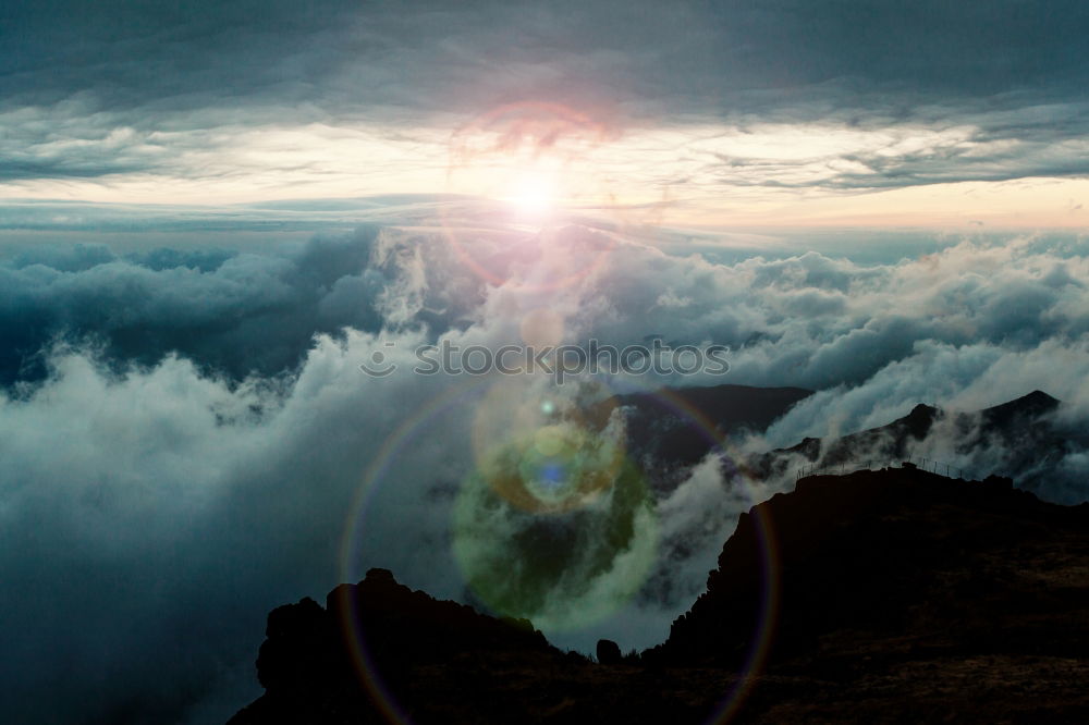 Similar – Image, Stock Photo Night sky at the edge of the Alps (Großer Riesenberg)