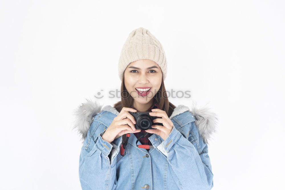 Similar – Image, Stock Photo Young beautiful girl with very long hair looking at camera