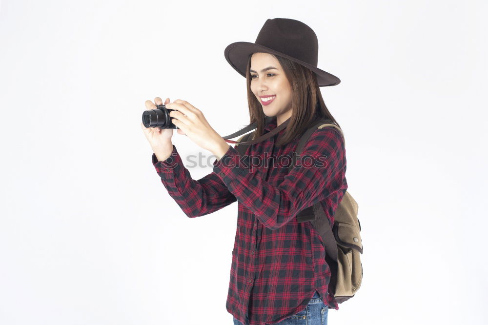 Similar – young woman in urban background wearing casual clothes