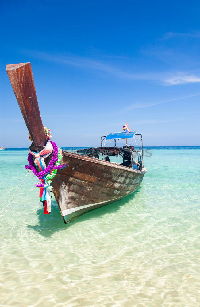 Similar – Image, Stock Photo pirogue and south china sea