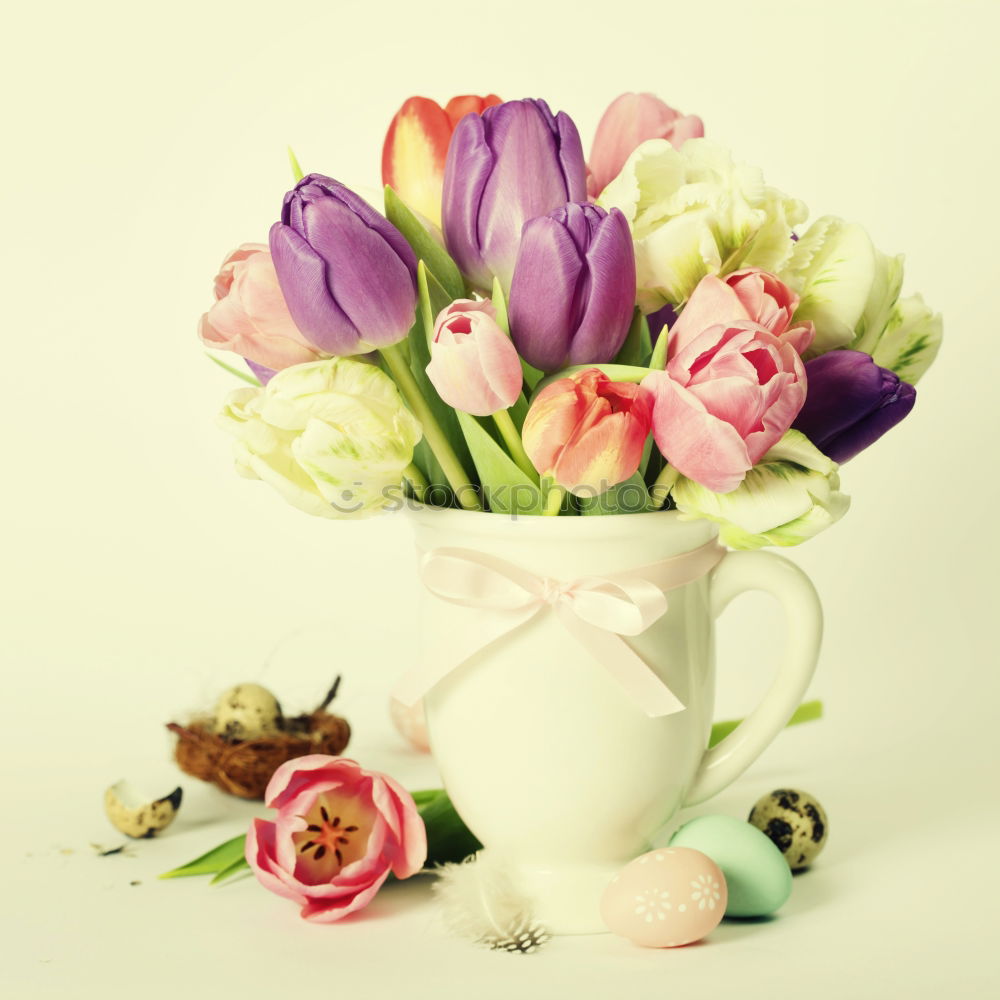 Similar – Image, Stock Photo Watering can with garden flowers