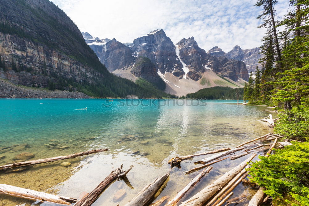 Similar – Image, Stock Photo moraine lake Nature