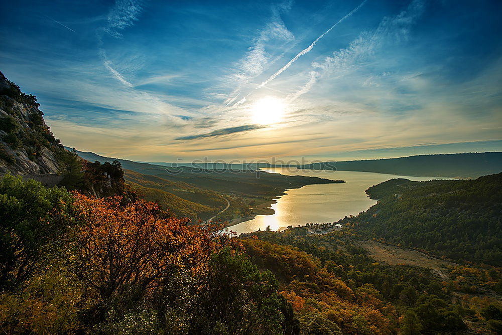 Similar – Image, Stock Photo Autumn Moselle and Golden Wine Landscape