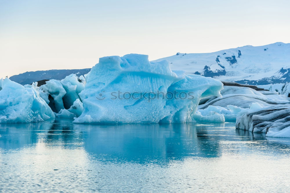 Similar – Beak of ship sailing in ice