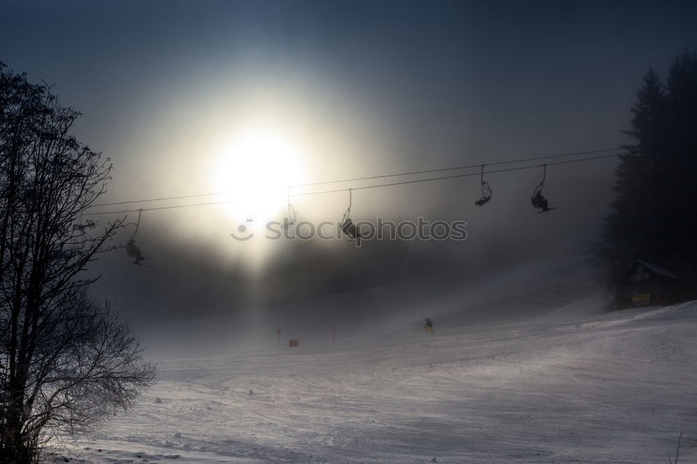 Similar – Image, Stock Photo snow landscape Winter Calm