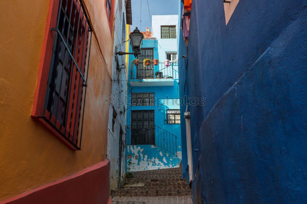 Image, Stock Photo Narrow street with old buildings