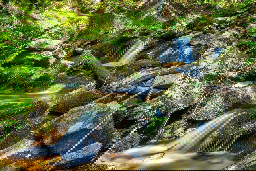 Image, Stock Photo Mini Waterfall Trip