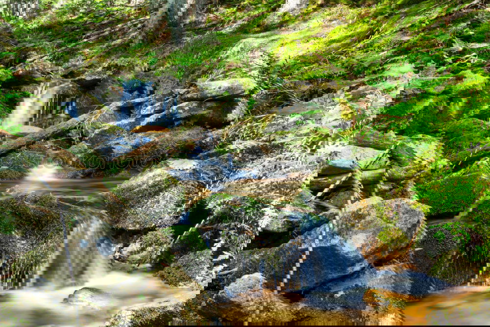 Similar – Image, Stock Photo Mini Waterfall Trip