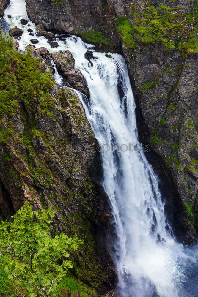 Similar – Vøringsfossen Waterfall, Norway