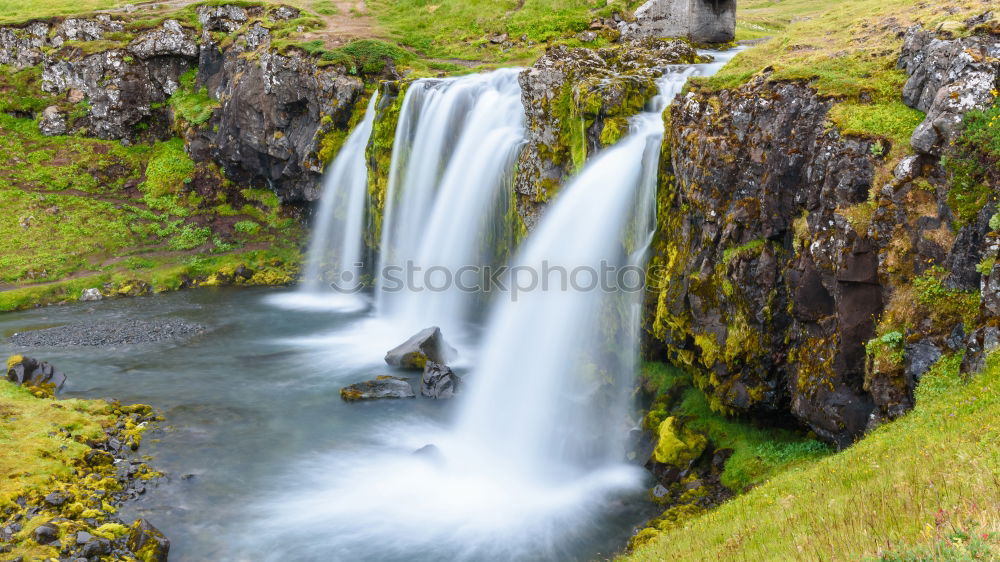 Similar – Image, Stock Photo Skógarfoss Environment