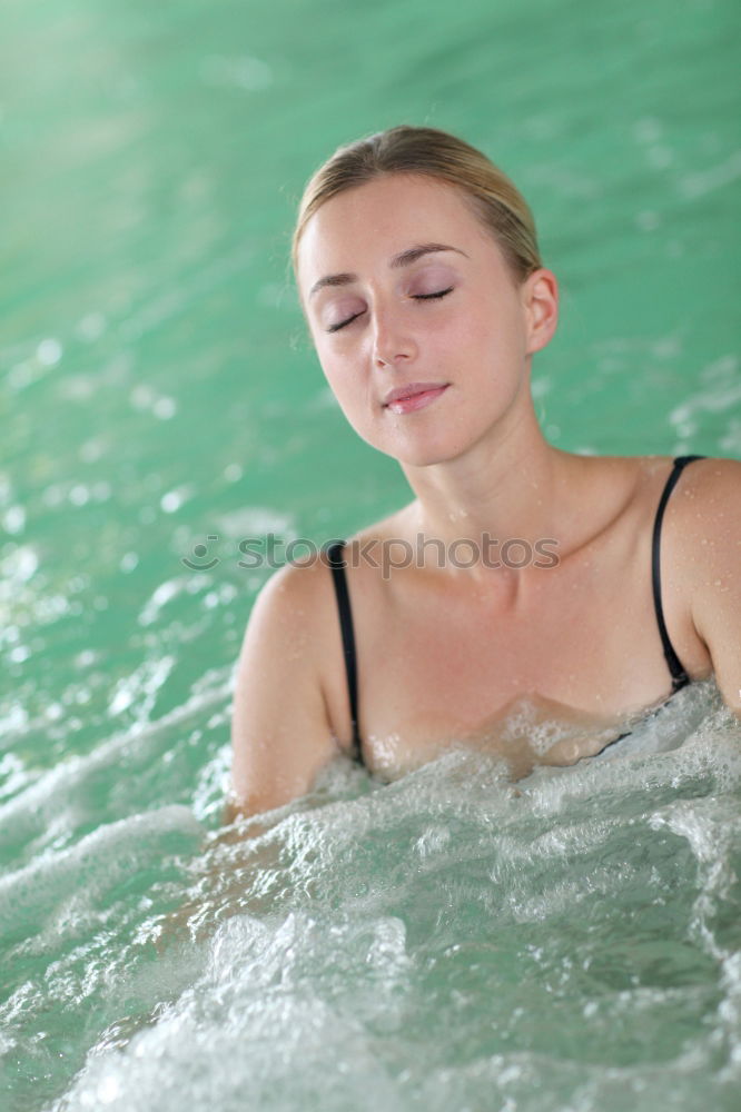Similar – Image, Stock Photo Young woman in swimming pool