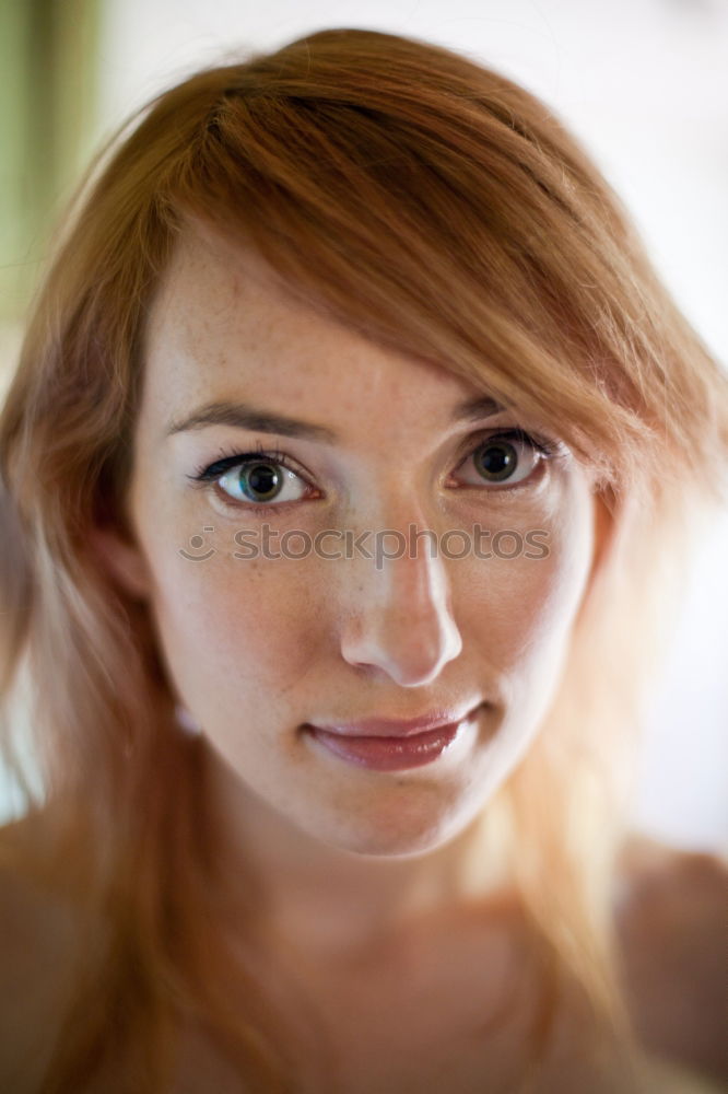 Similar – Portrait of a beautiful happy woman outdoors