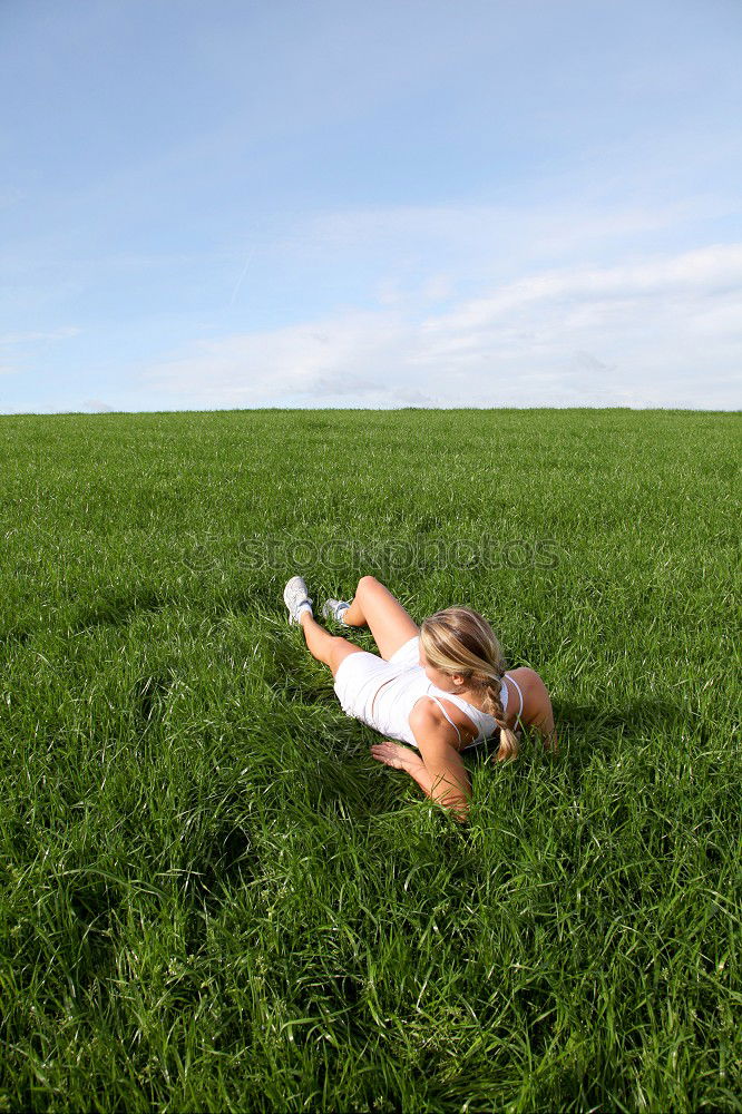 Similar – Image, Stock Photo chillout Man Fellow Grass