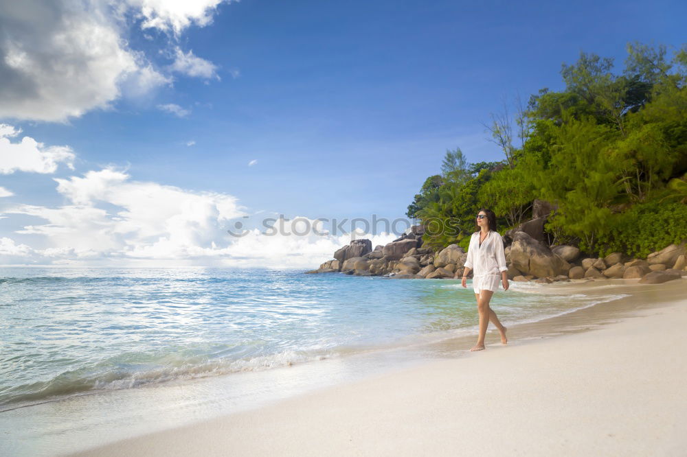 Similar – Image, Stock Photo ST. PIERRE Woman Ocean