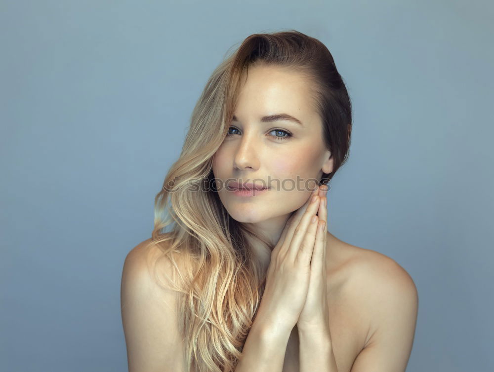 Similar – Image, Stock Photo portrait of a beautiful blonde girl