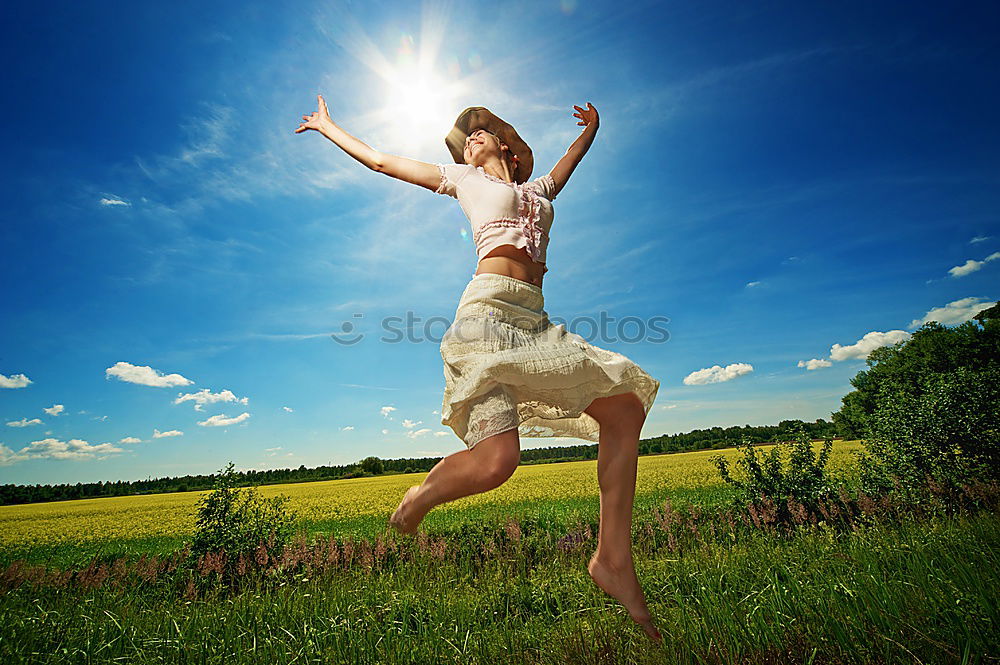 Similar – Image, Stock Photo freedom Sunbeam To enjoy