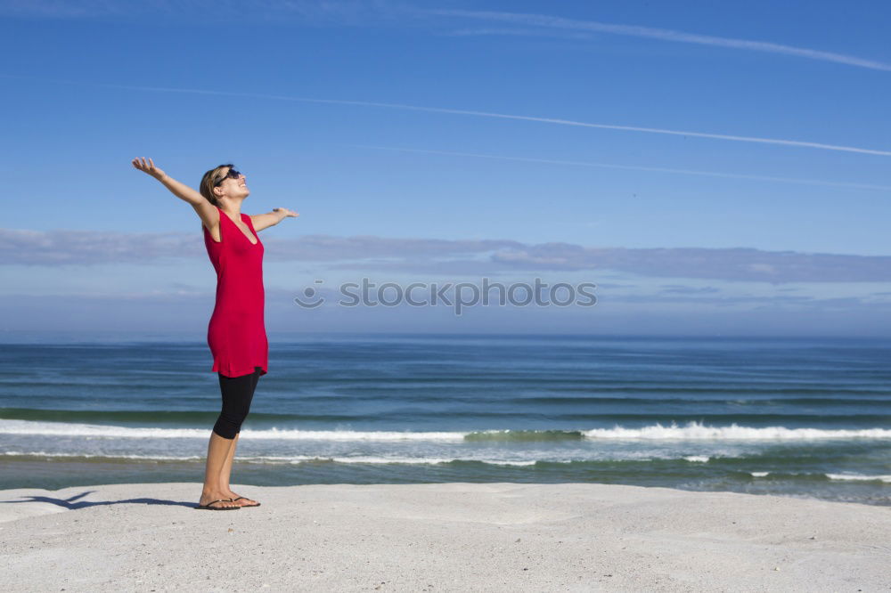 Similar – Image, Stock Photo Yeah… :-) Ocean Clouds