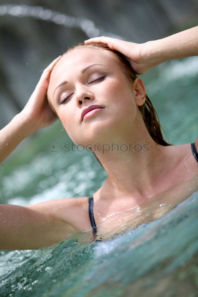 Young woman meditating.