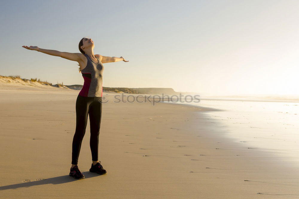 Similar – Image, Stock Photo Hike along a beach