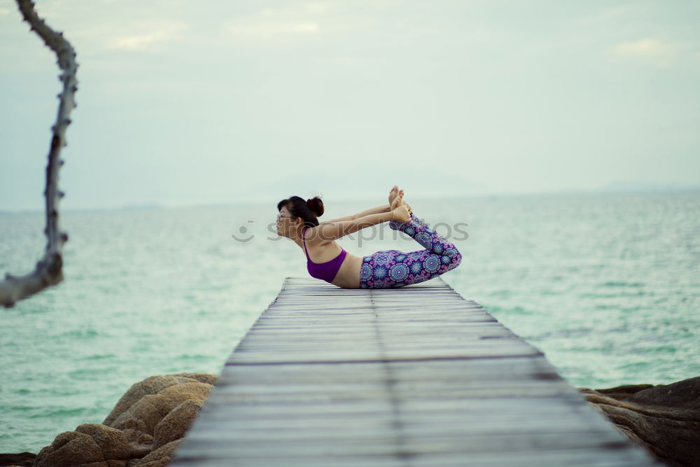 Similar – Image, Stock Photo Young Woman working out outdoors and having fun