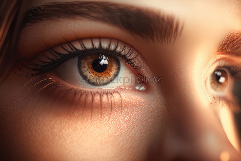 Similar – Image, Stock Photo Profile of a woman with forehead fringes