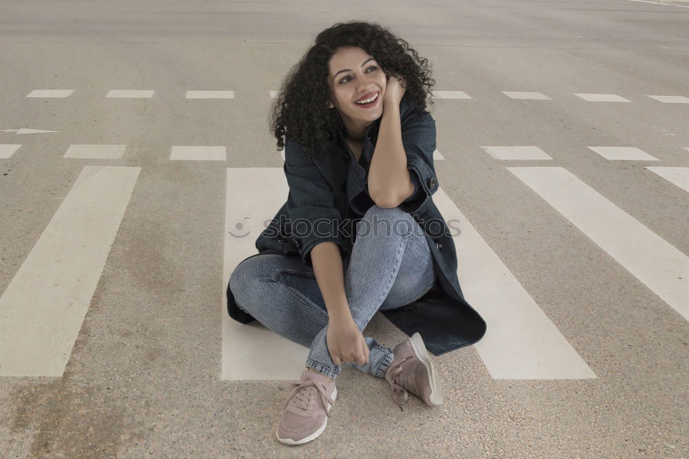 Similar – A young woman listening music on digital tablet