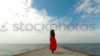 Similar – Image, Stock Photo Beautiful young skater playing with her dog.