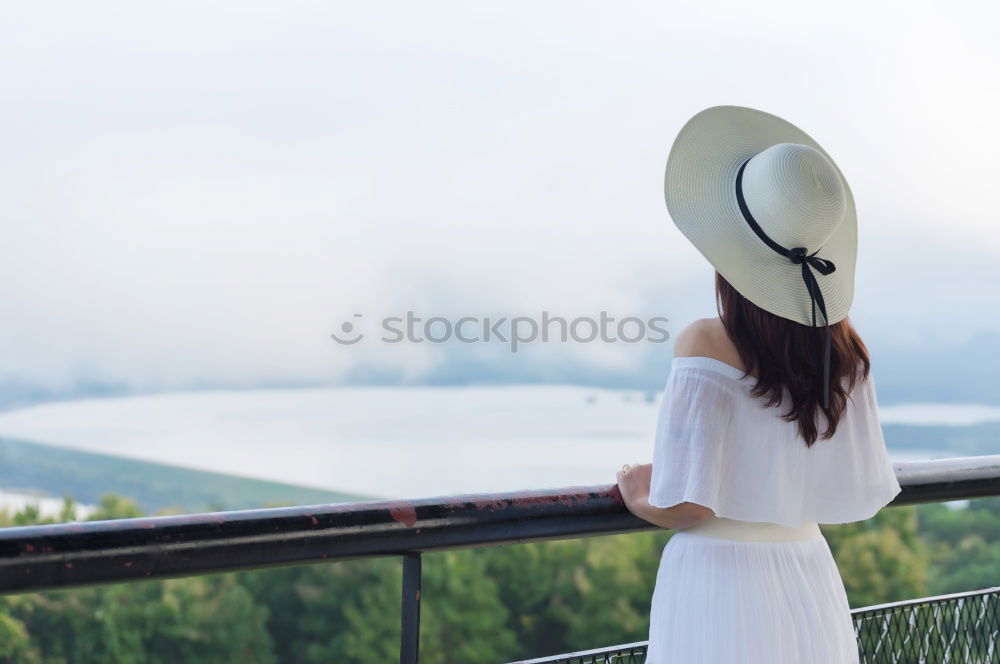 Similar – Image, Stock Photo Girl with hat in the cable car.