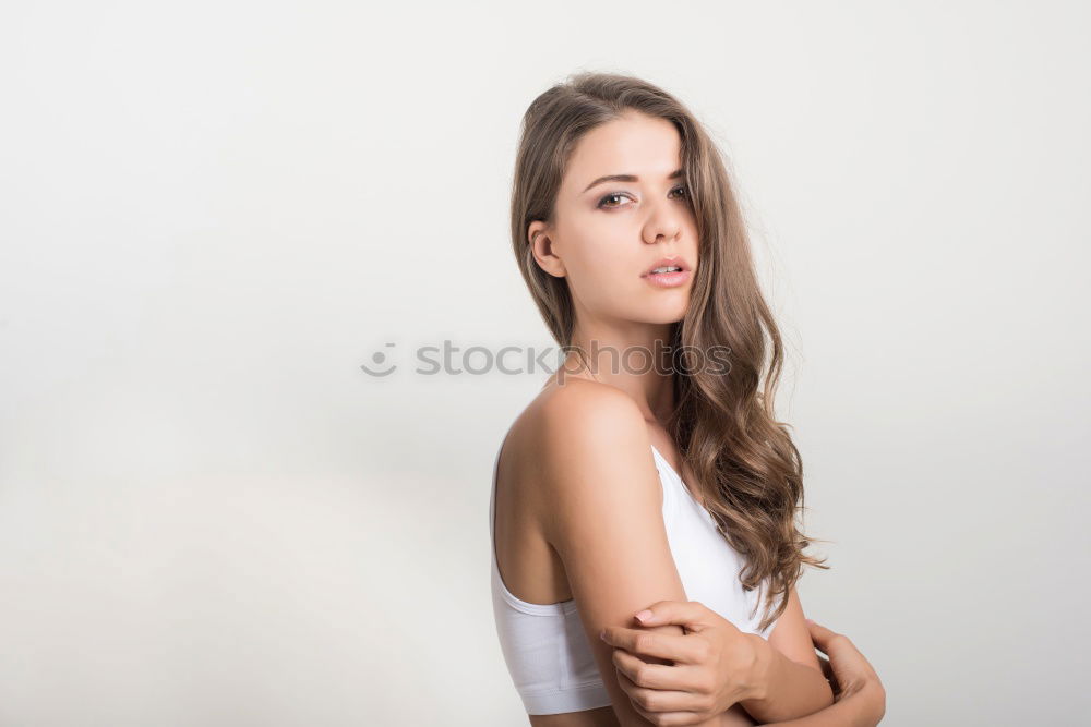 Similar – Image, Stock Photo . Feminine 1 Human being