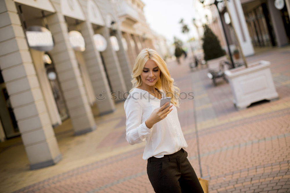 Similar – Big Smile Young Blonde Woman III