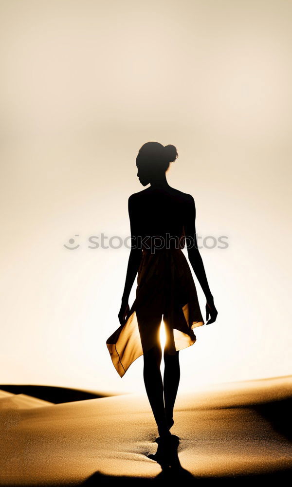 Similar – Shadow girl 2 Light Dark