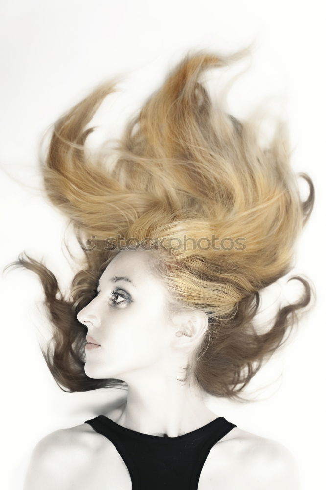 Similar – Image, Stock Photo Atractive young and punk woman with ombre hairstyle