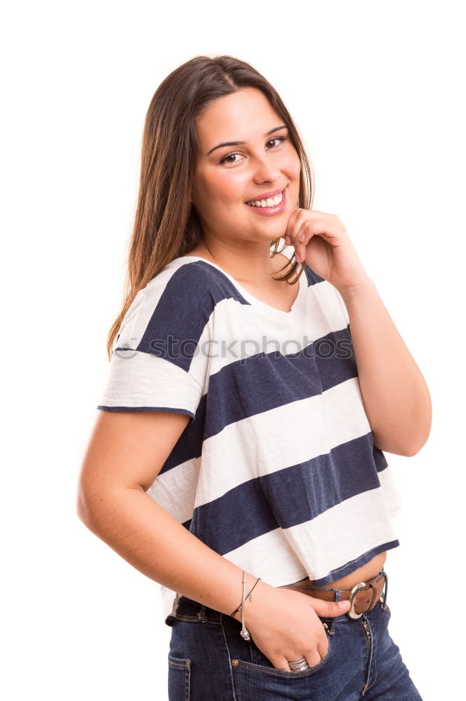 Similar – Image, Stock Photo Adolescent with Bubble gum