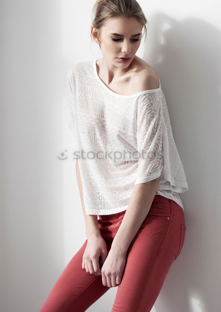 Similar – Image, Stock Photo portrait of a beautiful young girl