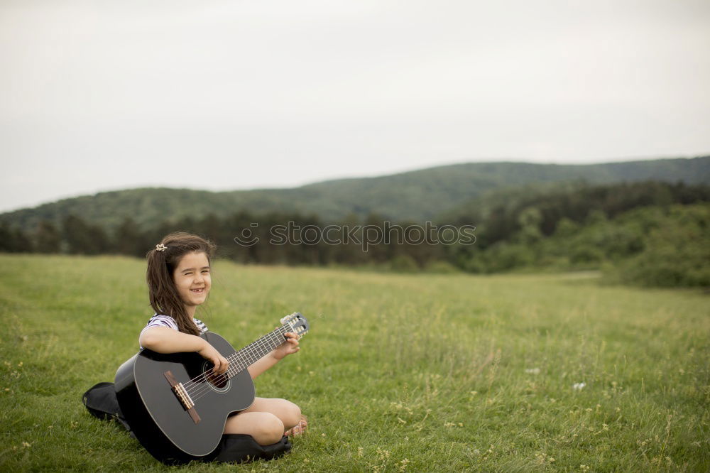 Similar – Image, Stock Photo Kylee with ukulele