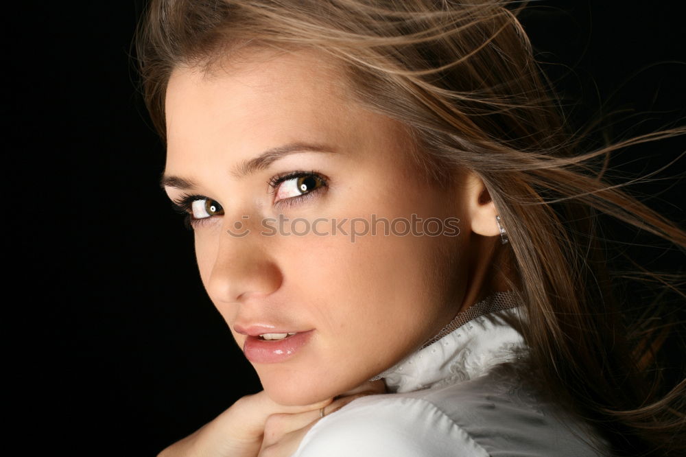 Similar – Image, Stock Photo A pretty girl in the countryside