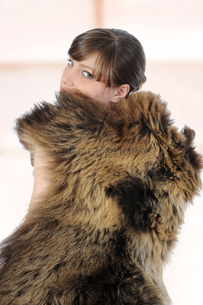 Image, Stock Photo right handling of fur: