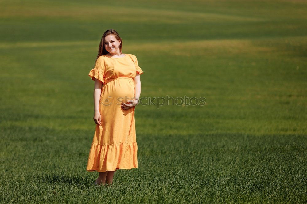 Similar – Image, Stock Photo pregnant Feminine