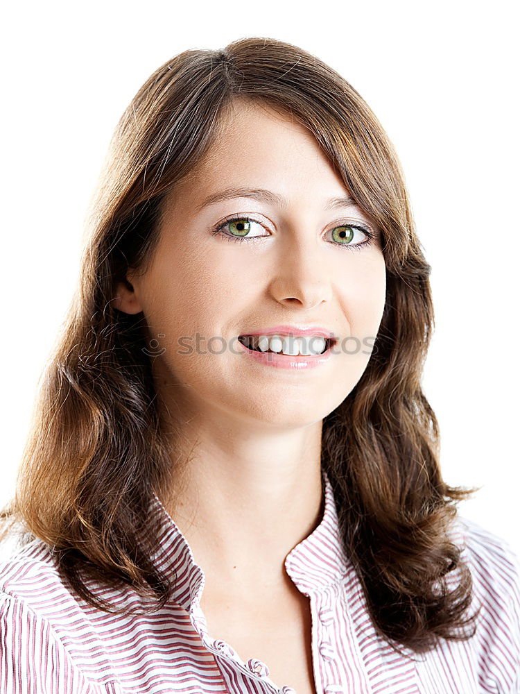 Similar – Image, Stock Photo Portrait of happy young woman smiling