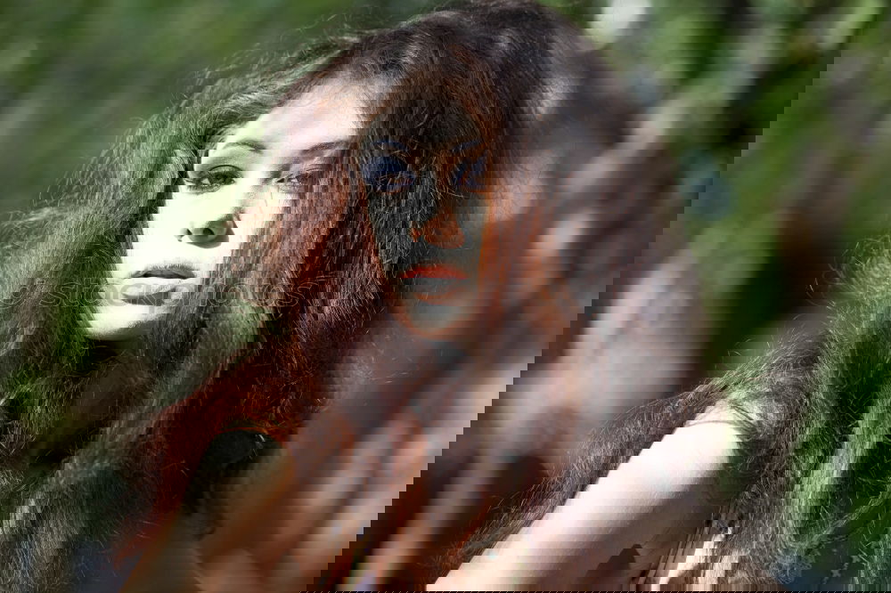 Image, Stock Photo Woman with smartphone in cafe